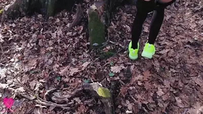 Steamy Outdoor Fuckfest with a Slim Beauty in the Forest