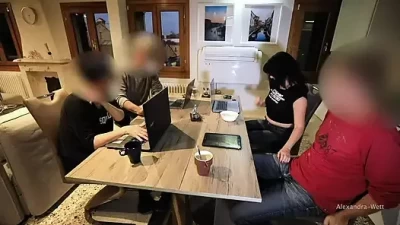 Public Cock Tease at the Restaurant!