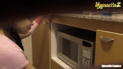 Playful Maid Gets Naughty on the Job: Colombian Cock-Riding Fantasies!