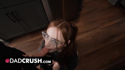 Hot Ginger Stepdaughter with Braces Gets Nailed by Perv Stepfather