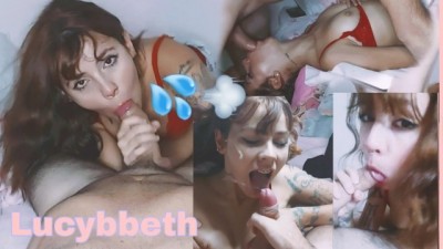 He karups mature makes a facial mask in a slutty teen face (+18)