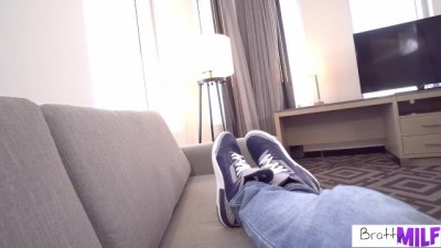 Stepmom's Naughty Birthday: Huge Tits & BDSM Fun with Horny Stepson
